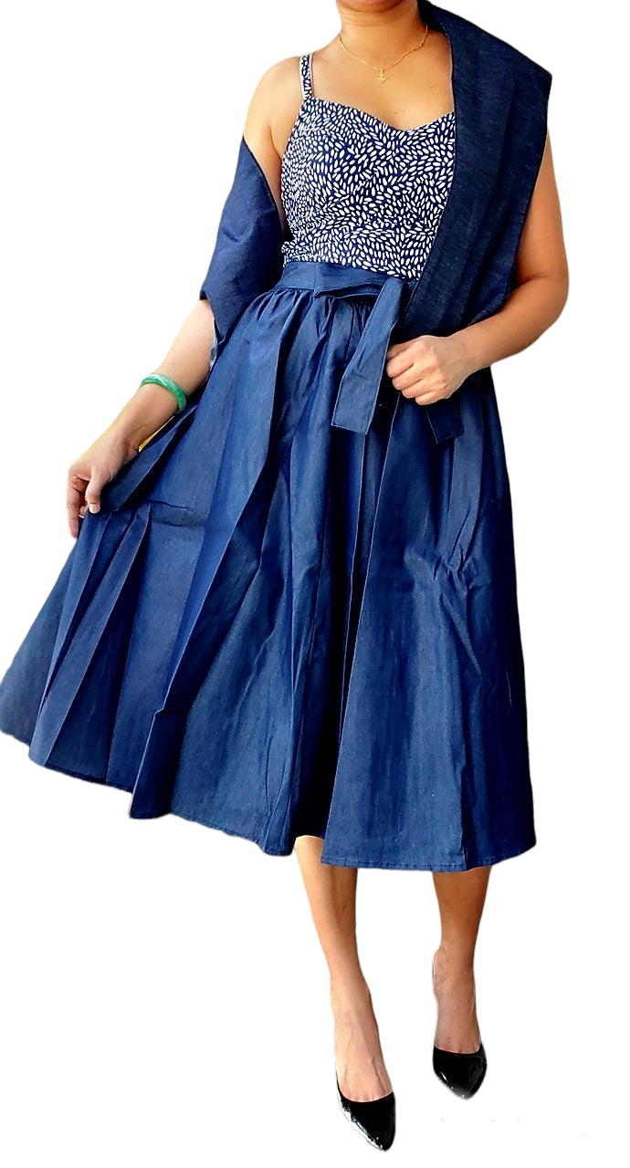 Denim Skirt - Mid Length