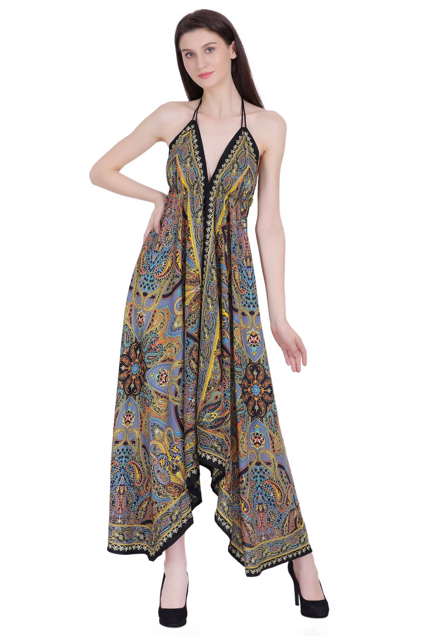 Scarf Halter Dress
