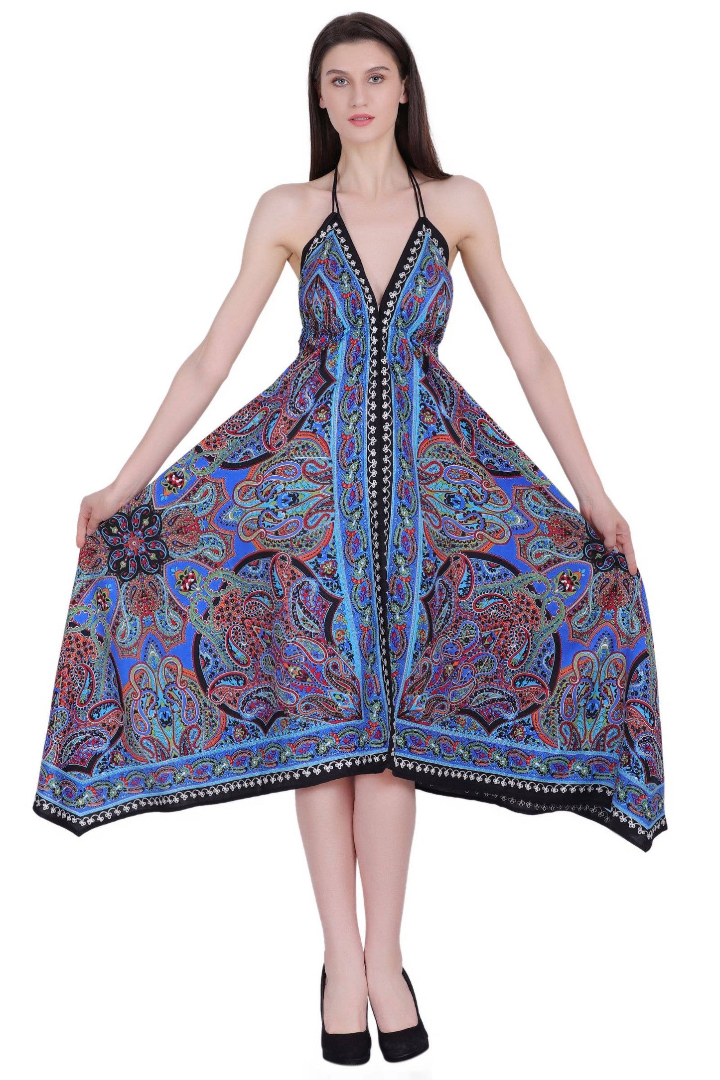 Scarf Halter Dress