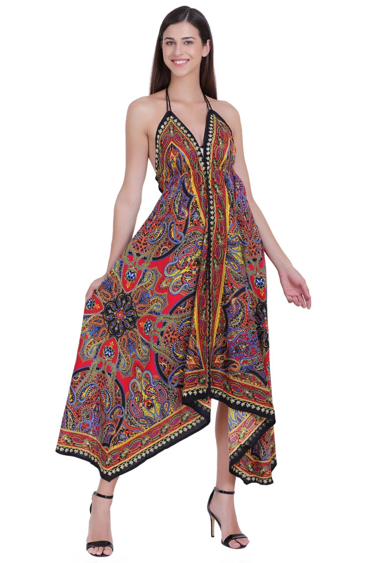Scarf Halter Dress