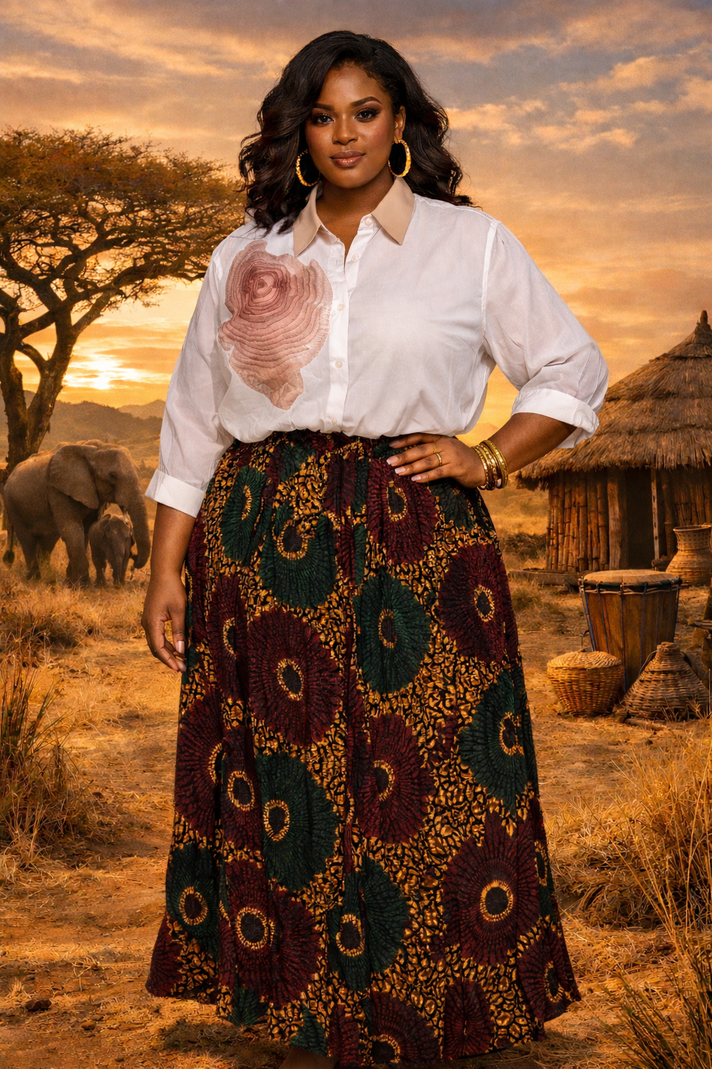 Printed Maxi Skirts