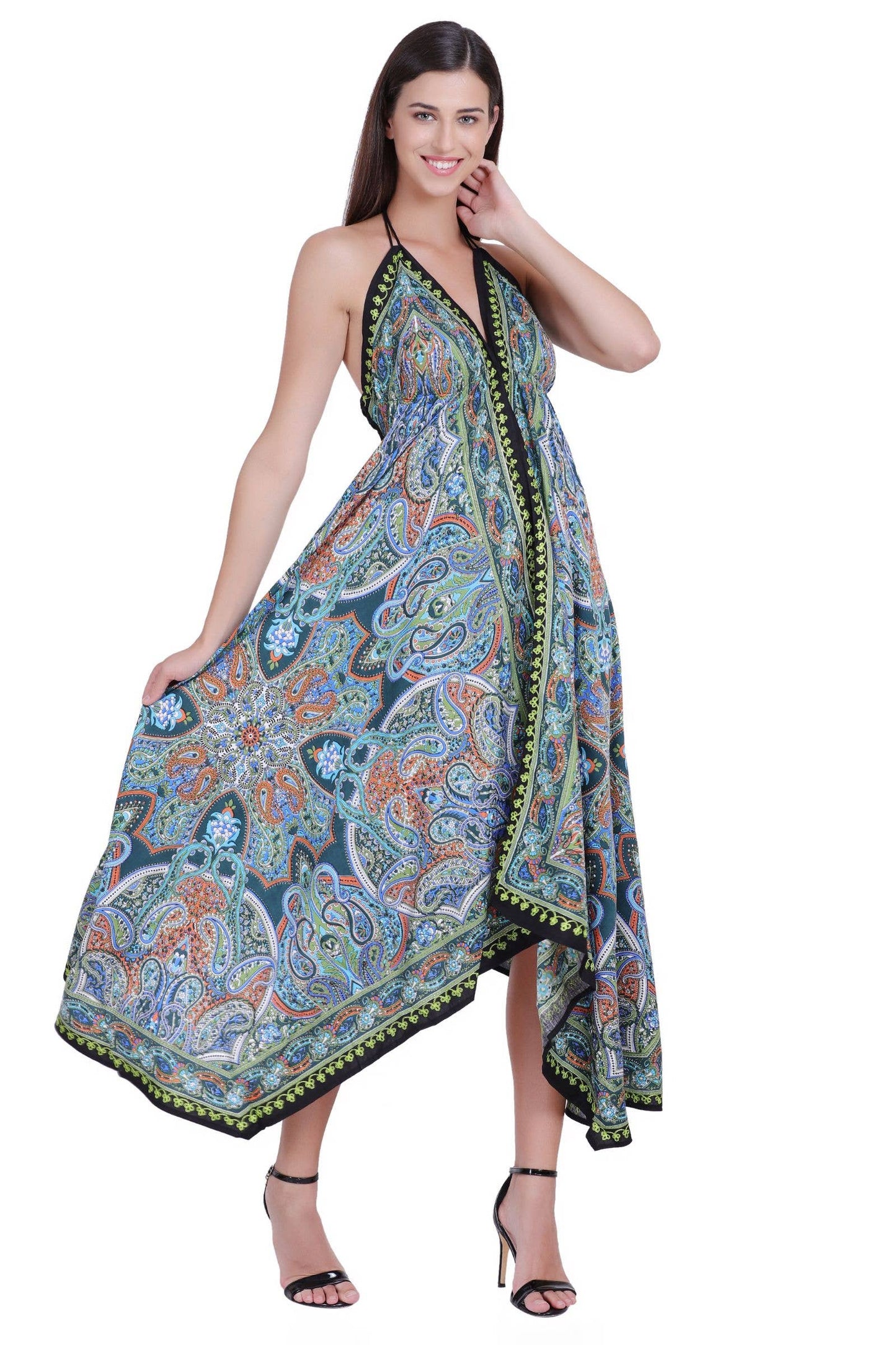 Scarf Halter Dress