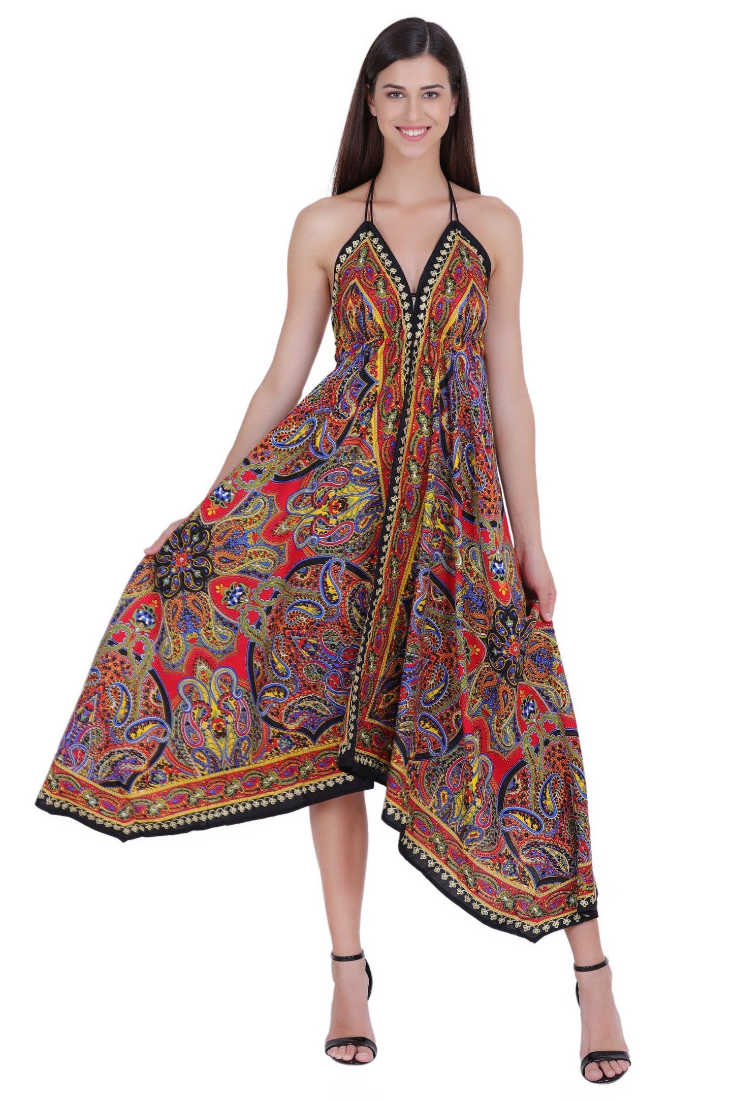 Scarf Halter Dress