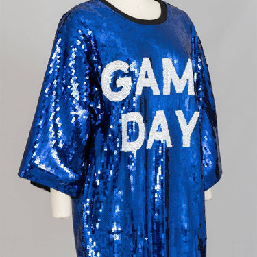 Game Day Sequin Tunic Top Long