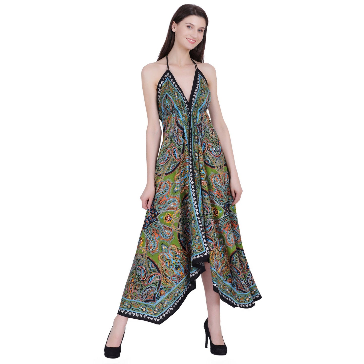 Scarf Halter Dress