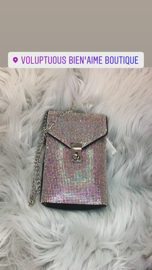 Bling Cell Phone Crossbody Bag
