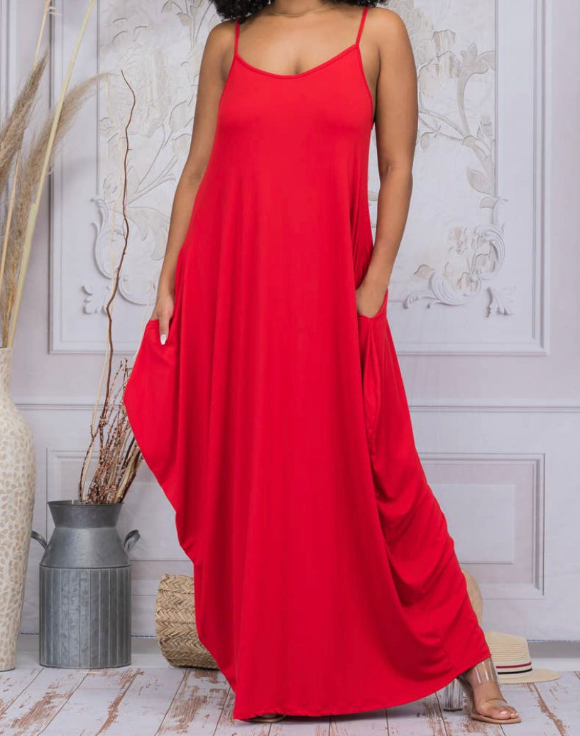 Spaghetti Strap Maxi Dress