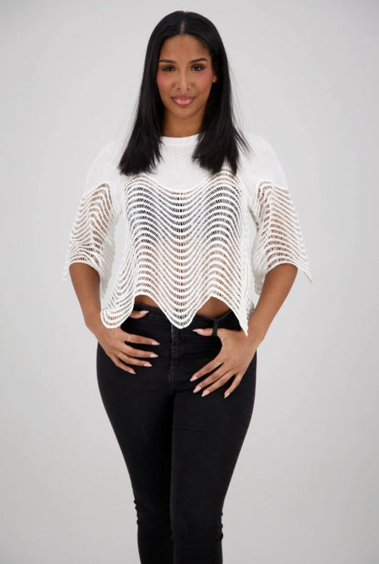 Knit Scallop Top