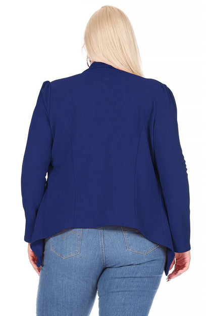 Game Day Long Sleeve Open Front Blazer