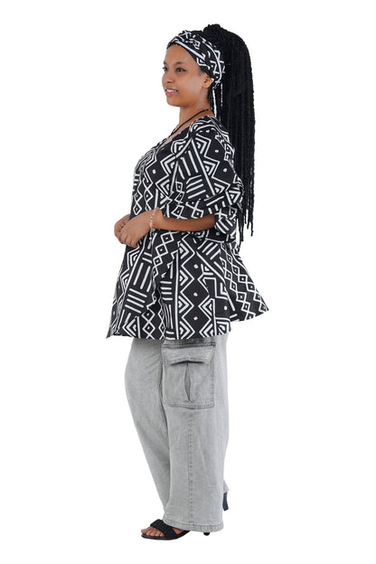 African Ankara Kente Women Wrap Around Top