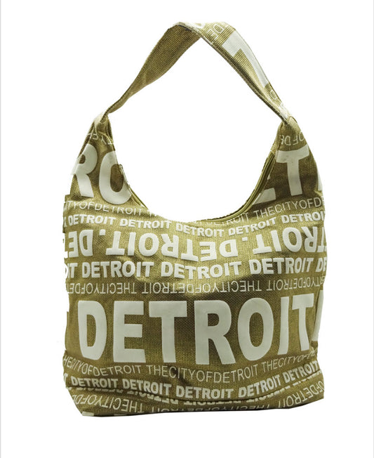 Detroit Gold Satchel Bag ￼