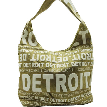 Detroit Gold Satchel Bag ￼