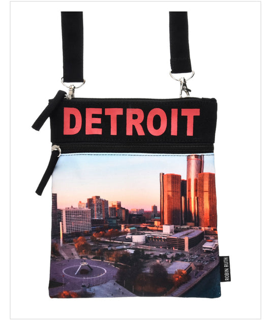 Detroit Skyline Crossbody
