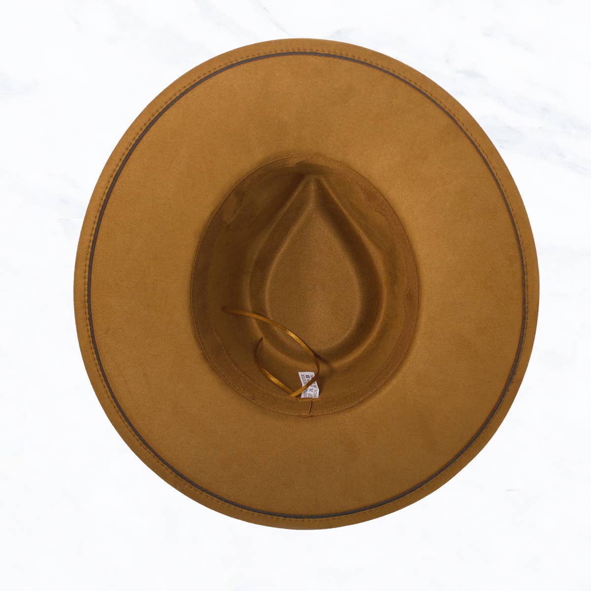 Suede Large Eaves Teardrop Top Fedora Hat: Black