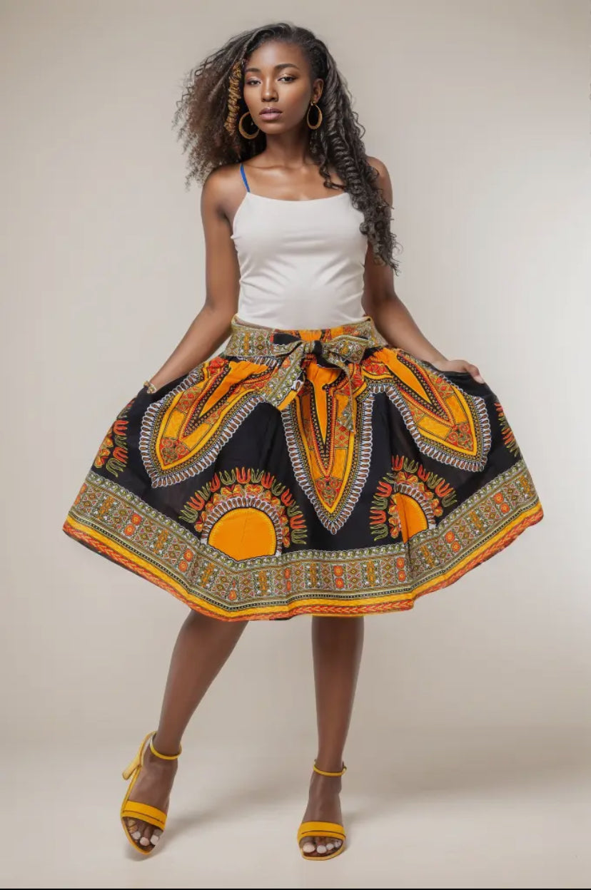 Midi African Skirts