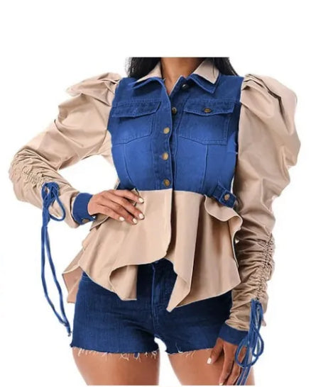 Puff Sleeve Jacket Shirt