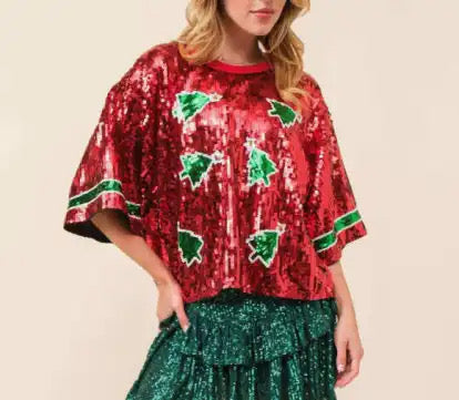 Christmas Sequin Tops