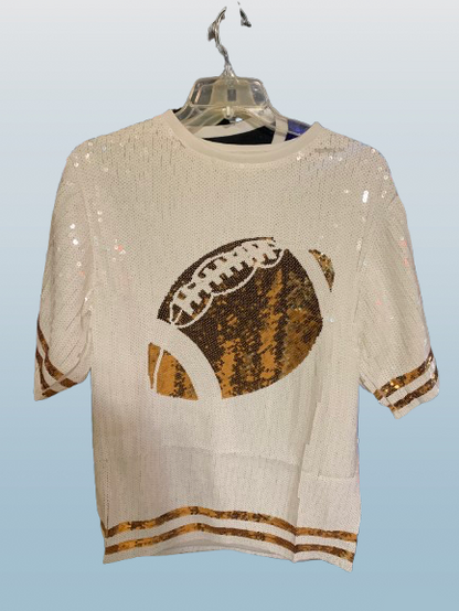 Game Day Sequin Shirt Dress Long