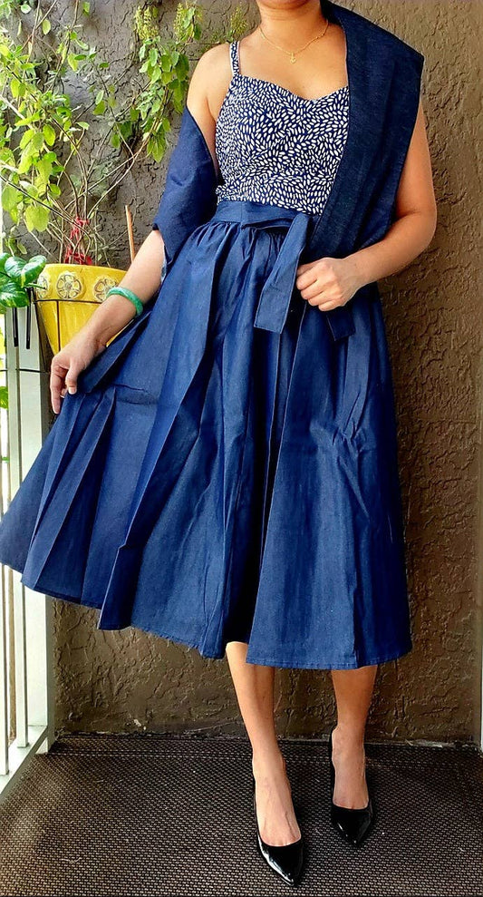 Denim Skirt - Mid Length