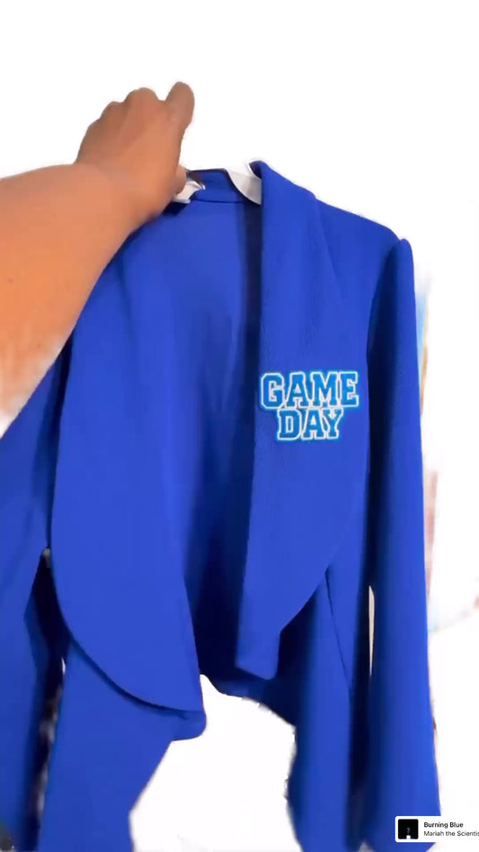 Game Day Long Sleeve Open Front Blazer