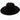 Suede Large Eaves Teardrop Top Fedora Hat: Black