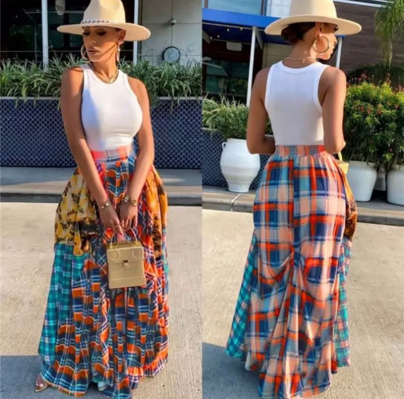 Patchwork Maxi Skirts
