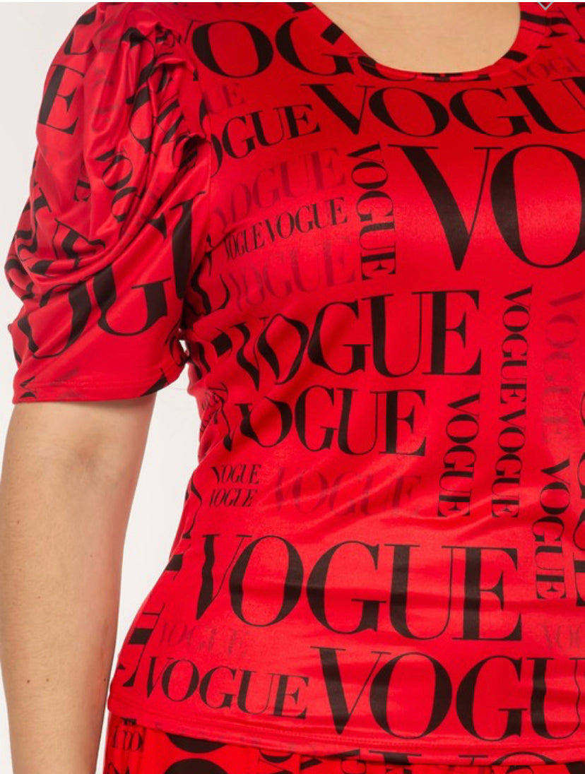 Vogue Ruch Sleeve Shirt