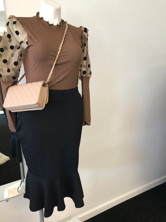 Ponte Knit Mermaid Skirt