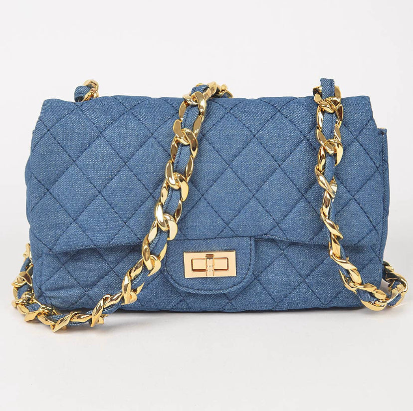 Denim Quilted Bag