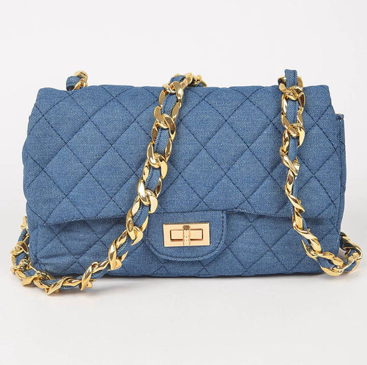 Denim Quilted Bag