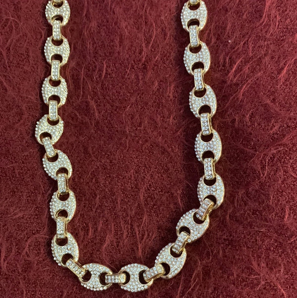Oval Supreme Bling Necklace Set