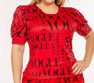 Vogue Ruch Sleeve Shirt