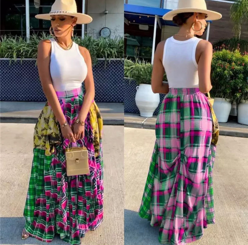 Patchwork Maxi Skirts