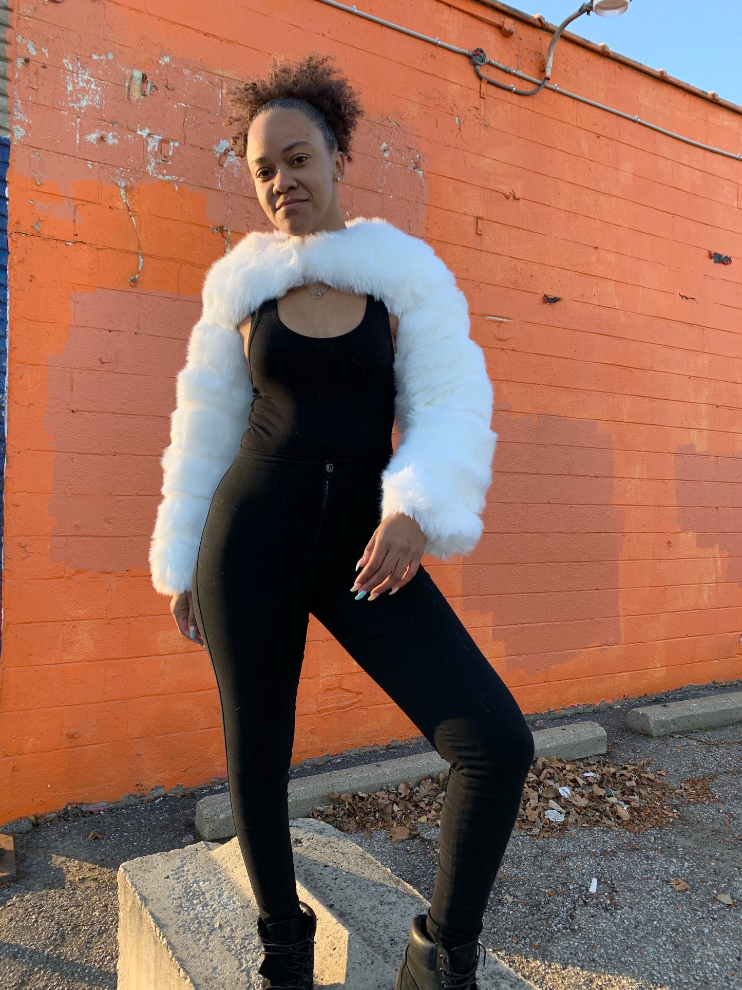 Faux Fur Sleeve